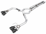 AWE 2024 Ford Mustang Dark Horse S650 RWD Track Edition Cat-Back Exhaust w/ Quad Diamond Black Tips