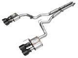 AWE 2024 Ford Mustang Dark Horse S650 RWD SwitchPath Cat-Back Exhaust w/ Quad Diamond Black Tips