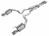 AWE Tuning 2024 Ford Mustang GT Fastback S650 RWD Touring Catback Exhaust w/ Dual Chrome Silver Tips