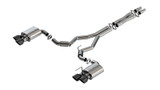 Borla 2024 Ford Mustang Dark Horse 5.0L V8 w/Active Exhaust S-Type Cat-Back Exhaust System - BC Tips