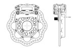 TBM S650 F3X rear brake kit wheel-clearance drawing