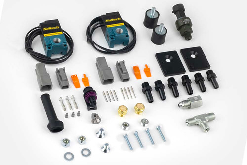 Haltech CO2 Boost Control Dual Solenoid & Pressure Sensor Kit Thread: 1/8 NPT