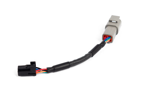Haltech CAN Adaptor Cable DTM-4 Female Receptacle/Socket to 8 pin Black Tyco