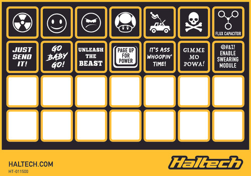 Haltech CAN Keypad Label Set