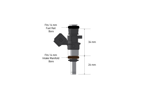 Haltech Bosch 980cc injectors - Flowmatched set of 6 (0280158040)