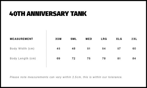 Haltech 40th Anniversary Tank