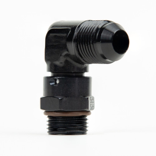 Aeromotive Fitting, 90-Deg, AN-08 ORB, AN-08 Male Flare
