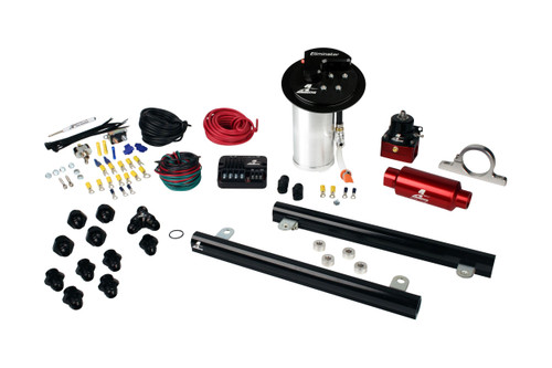Aeromotive Eliminator In-Tank Pump Gas Fuel System with 5.4L CJ Fuel Rails, 10-17 Mustang GT