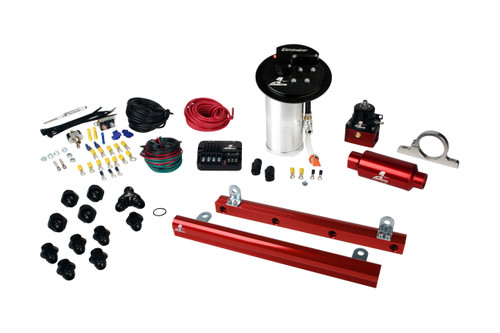 Aeromotive Eliminator In-Tank Pump Gas Fuel System with 5.4L 4-V Fuel Rails, 10-17 Mustang GT