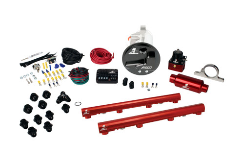 Aeromotive A1000 In-Tank Pump Gas Fuel System with 4.6L 3-V Fuel Rails, 05-09 Mustang GT