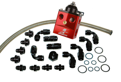 Aeromotive A4 Dual Carburetor Fuel Pressure Regulator Kit