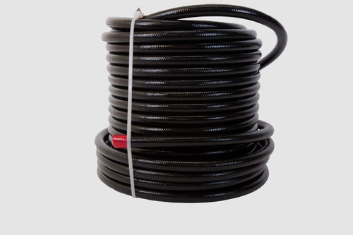 Aeromotive Fuel Line, PTFE, Stainless Braided, Black Jacketed