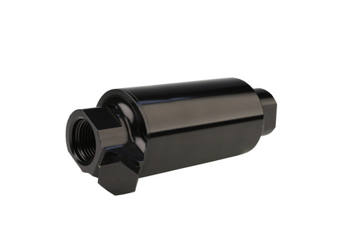Aeromotive 10 Micro Black Dual Outlet Oil/Fuel Filter with ORB-10 Ports