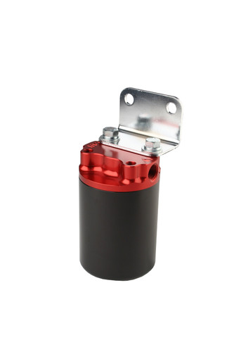 Aeromotive 100 Micron Red/Black Canister Fuel Filter with Stainless Mesh Element