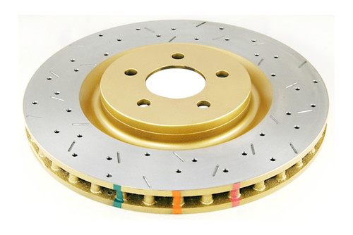 DBA 05-10 Mustang GT V8 Shelby Edition Front Drilled & Slotted 4000 Series Rotor