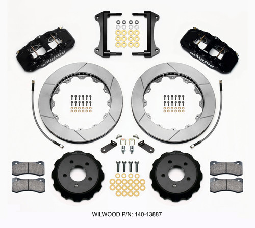 Wilwood AERO6 Front Hat Kit 15.00 15-23 Mustang w/Lines