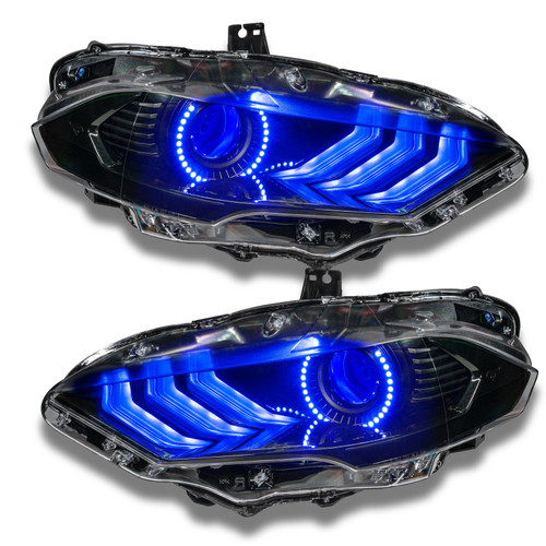Oracle 18-21 Ford Mustang DRL Upgrade w/ Halo Kit - ColorSHIFT w/o Controller