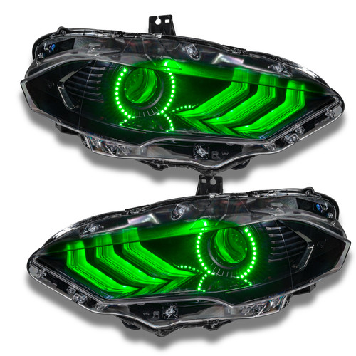 Oracle 18-21 Ford Mustang DRL Upgrade w/ Halo Kit - ColorSHIFT w/ Simple Controller