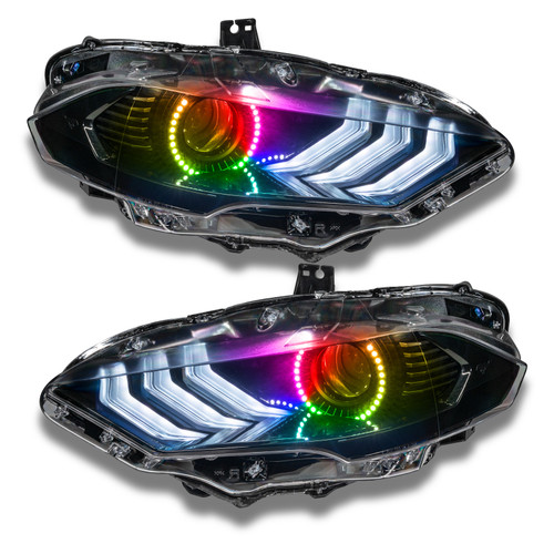 Oracle 18-21 Ford Mustang LED Headlight Halo Kit - ColorSHIFT w/o Controller
