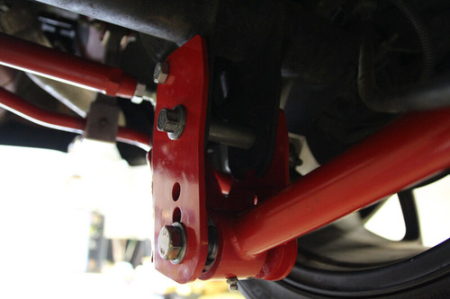 UMI Performance 05-14 Ford Mustang Rear Control Arm Relocation Brackets- Bolt In (1060-R)