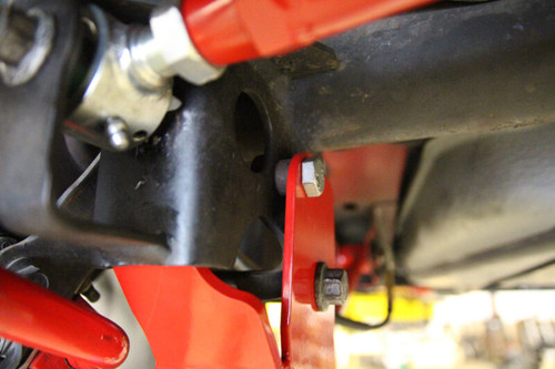 UMI Performance 05-14 Ford Mustang Rear Control Arm Relocation Brackets- Bolt In (1060-R)