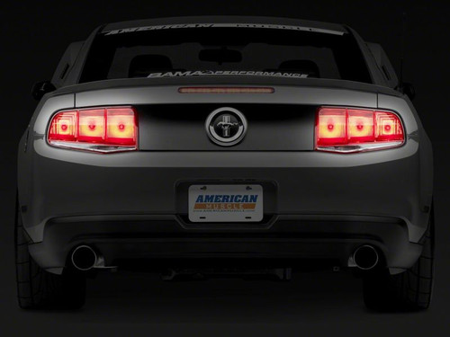 Raxiom 10-12 Ford Mustang Aero Tail Lights- Black Housing (Smoked Lens)