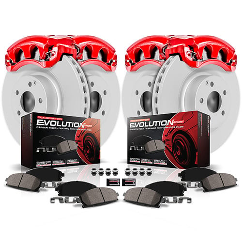 Power Stop 15-19 Ford Mustang Front and Rear Z23 Coated Kit w/Calipers (CPC6808-23)