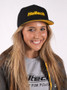 Haltech Snapback Cap Black with Yellow Logo