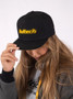 Haltech Snapback Cap Black with Yellow Logo