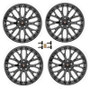 Ford Racing 15-16 Mustang GT 19X9 and 19X9.5 Wheel Set with TPMS Kit - Matte Black