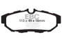EBC 10-14 Ford Mustang 5.0 Bluestuff Rear Brake Pads