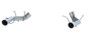 MBRP 2011-2014 Ford Mustang GT 3in Dual Axle Back Muffler Delete - T304