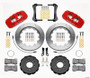 Wilwood AERO6 Front Hat Kit 14.00 Red 2005-2014 Mustang w/ BMR Suspn. w/Lines