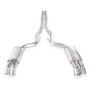 Stainless Works 2018+ Ford Mustang GT 3in Redline Series Catback X-Pipe w/Active Valves & Quad Tips
