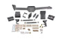 BMR 05-14 S197 Mustang Body Mount Watts Link Rod End/Poly w/ Adj. Axle Clamps - Black Hammertone (WL006H)