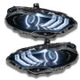 Oracle 18-21 Ford Mustang DRL Upgrade w/ Halo Kit - ColorSHIFT w/o Controller