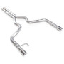 Stainless Works 2015-16 Mustang GT 3in Catback H-Pipe Retro Chambered Mufflers 2-1/2in Cores (M15CB)