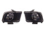 Raxiom 05-09 Ford Mustang Axial Series OEM Style Rep Headlights- Chrome Housing (Clear Lens)