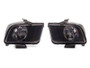 Raxiom 05-09 Ford Mustang Axial Series OEM Style Rep Headlights- Chrome Housing (Clear Lens)