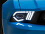 Raxiom 10-12 Ford Mustang w/ Factory Halogen LED Projector Headlights- Black Housing (Clear Lens)