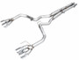 AWE 2024 Ford Mustang GT Fastback S650 RWD Track Edition Cat-Back Exhaust w/ Quad Chrome Silver Tips