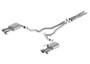 Ford Racing 2024 Mustang 5.0L Sport Non-Active Cat-Back Exhaust w/Valance - Chrome Tip