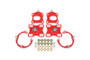 BMR Suspension 11-14 Ford Mustang Caster/Camber Plates - Red