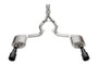 Corsa 2024 Ford Mustang GT Coupe 3in Sport Cat-Back Exhaust - 4.5in Black Carbon Fiber Tips