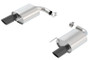 Borla S-Type Rear Section 15-17 Ford Mustang GT 5.0L V8 MT/AT 2.5in pipe 4in tip (Black Chrome)