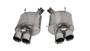 Corsa 2013-2014 Ford Mustang GT500 3.0 in Axle-Back 4.0 in Twin Tips - Sport / Polished