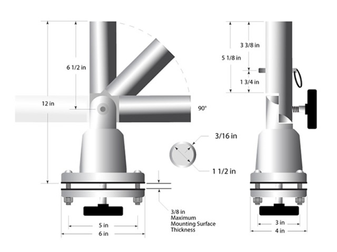 Stryker T-Tops Outrigger Mounts