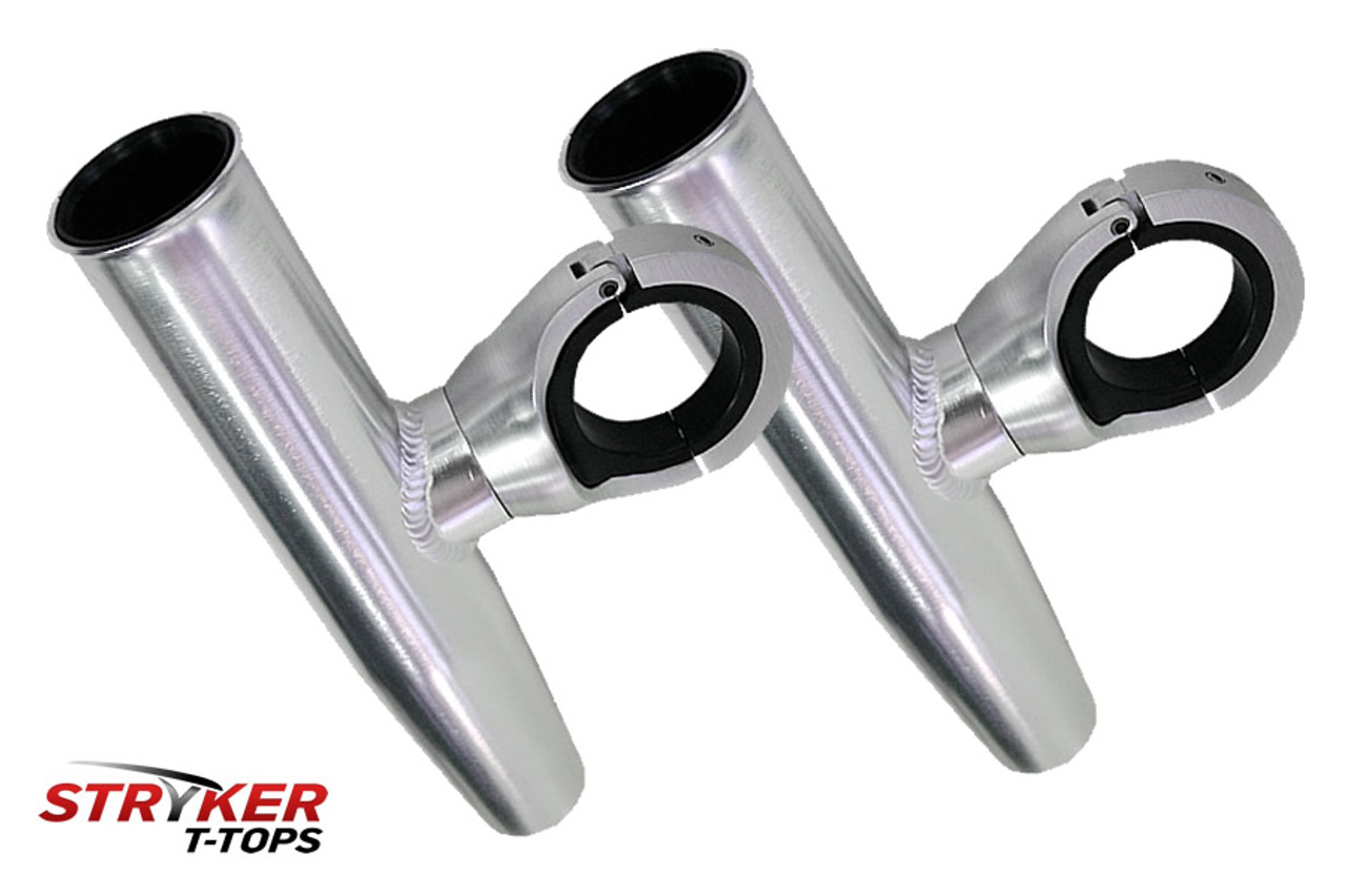 Set of 2 Stryker T-Tops Single Fishing Rod Holder Anodized Aluminum