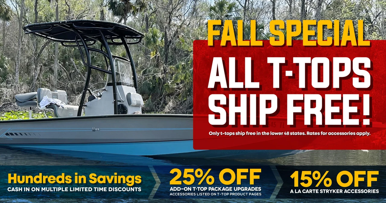 SG300 T-Tops for Center Console Boats