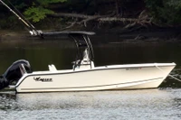 The SG300 standard boat t-top show installed on a a different center console boat.